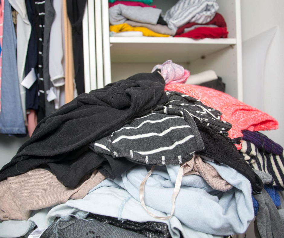 Messy wardrobe