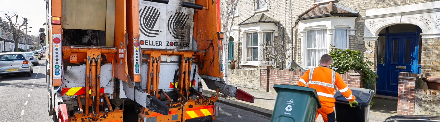 Recycling collection in north London