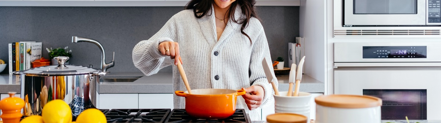 Woman cooking