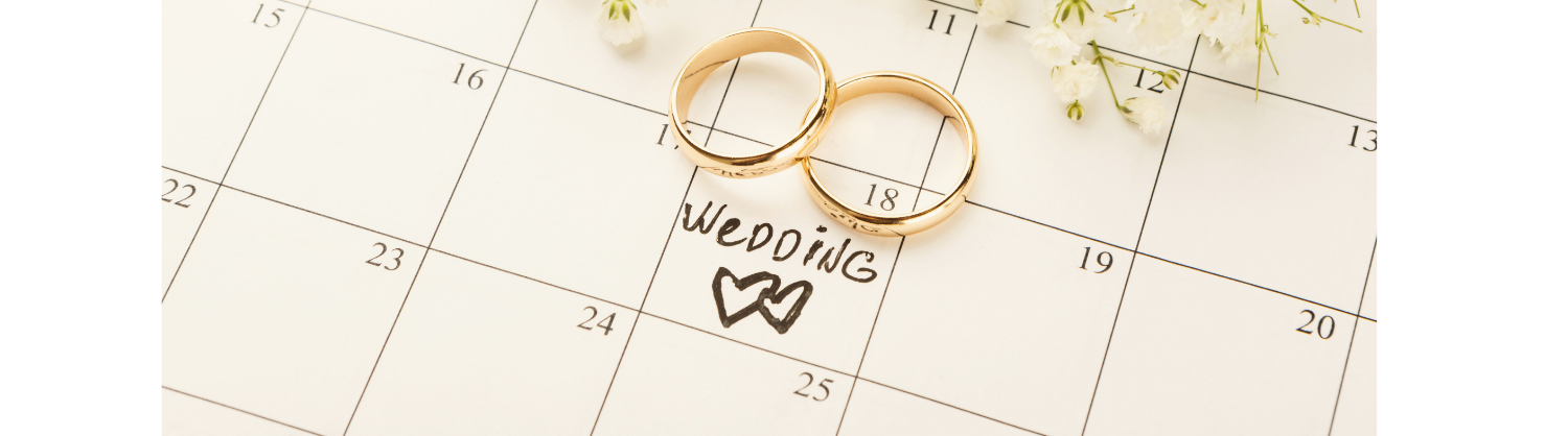 wedding day in the calendar