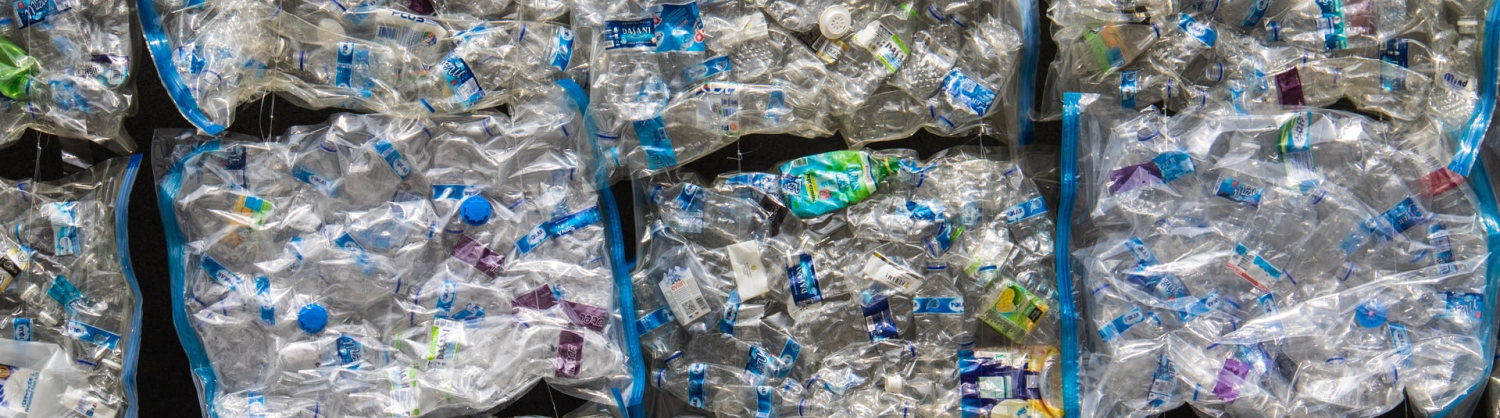 Recycle week plastic bottle bales 