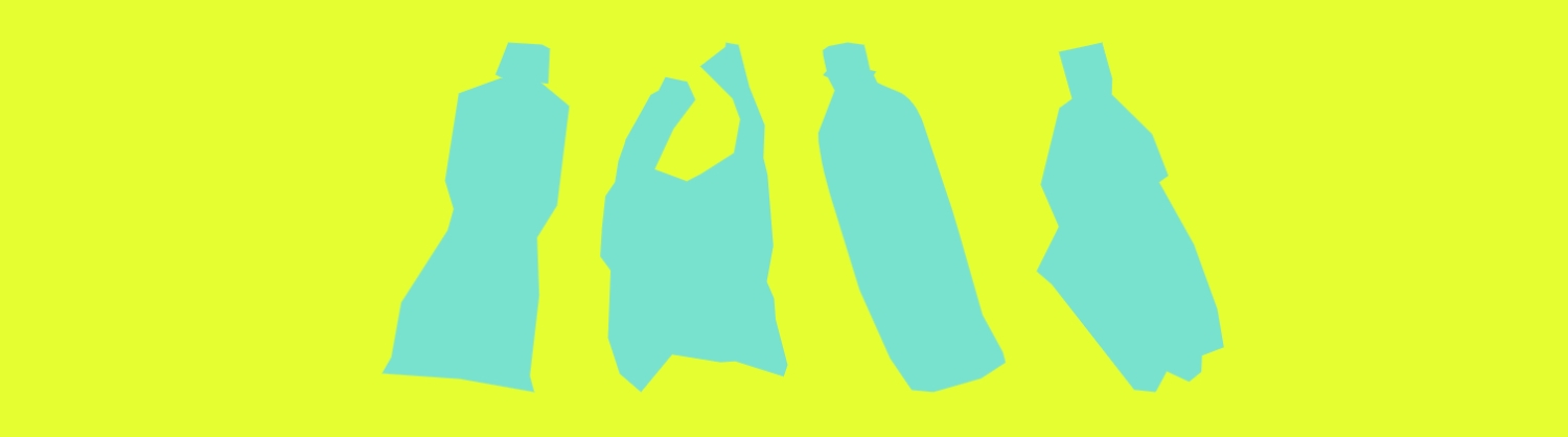 Plastic bottles and plastic bags illustrated