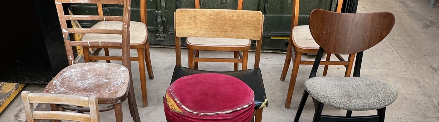 Chairs laid out for restoring