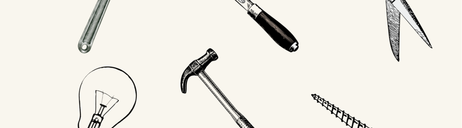 graphic with hand tools 