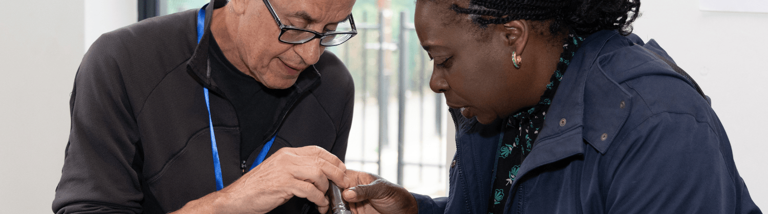 A repair in action at the Markets N22 repair event