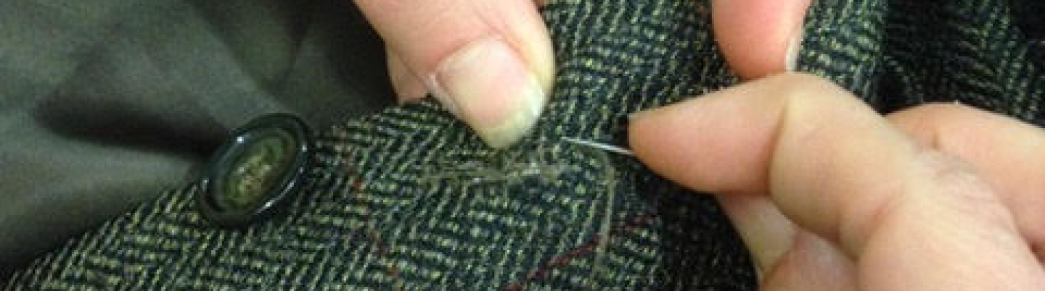 Close up of sewing