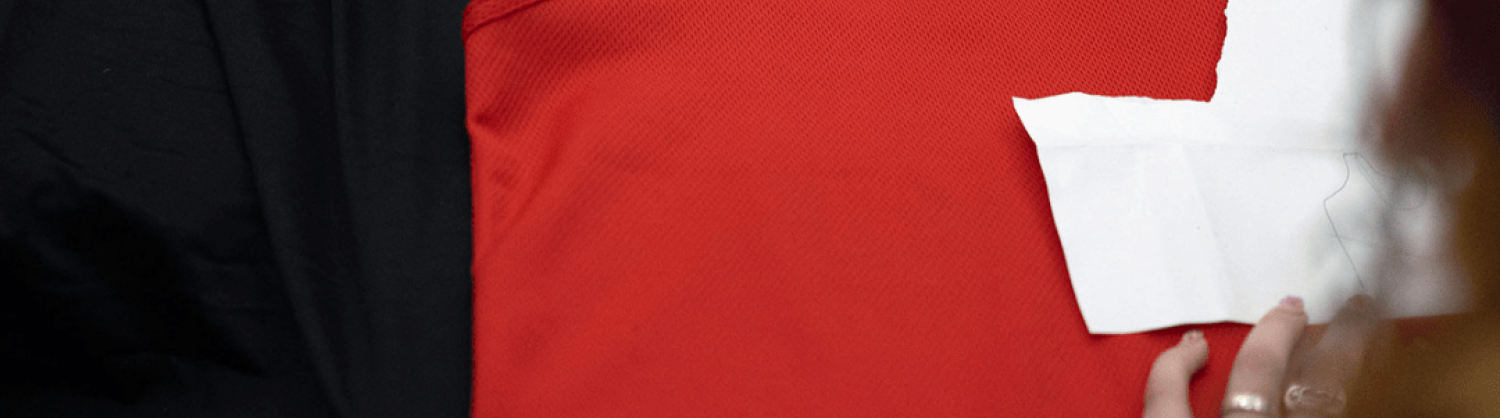 Close up of sewing