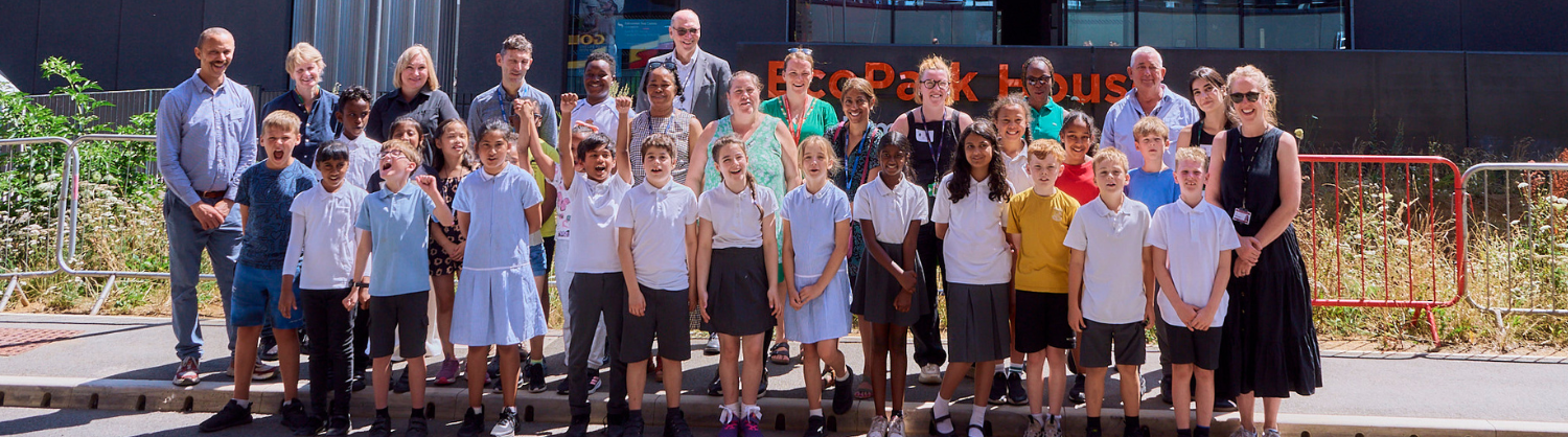Group of pupils and teachers who took part in In The Know