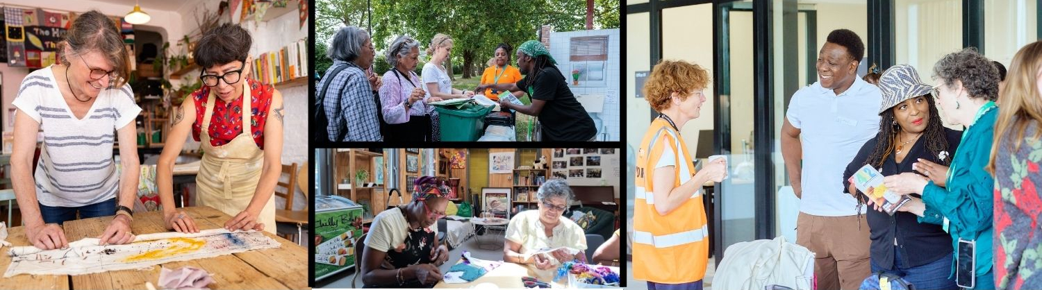 Photos of community groups delivering activities