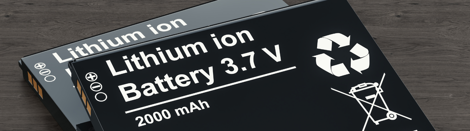 Two small lithium-ion batteries
