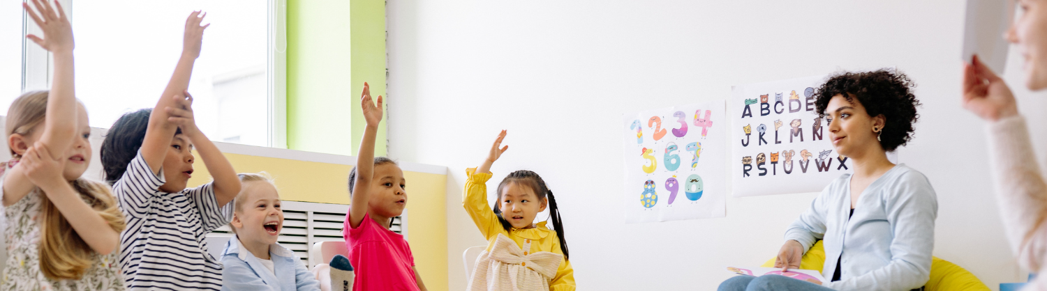 Children learning in the classroom