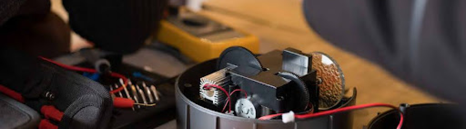 Electrical items being repaired