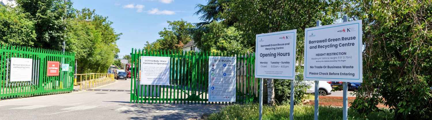 The entrance to Barrowell Green RRC
