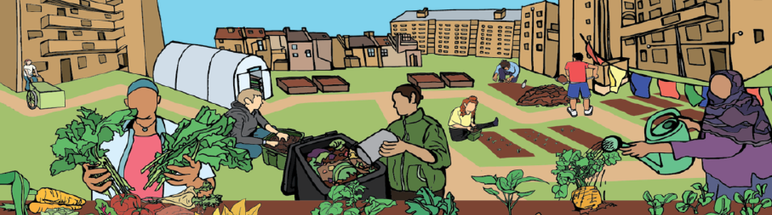 Graphic of community composting 