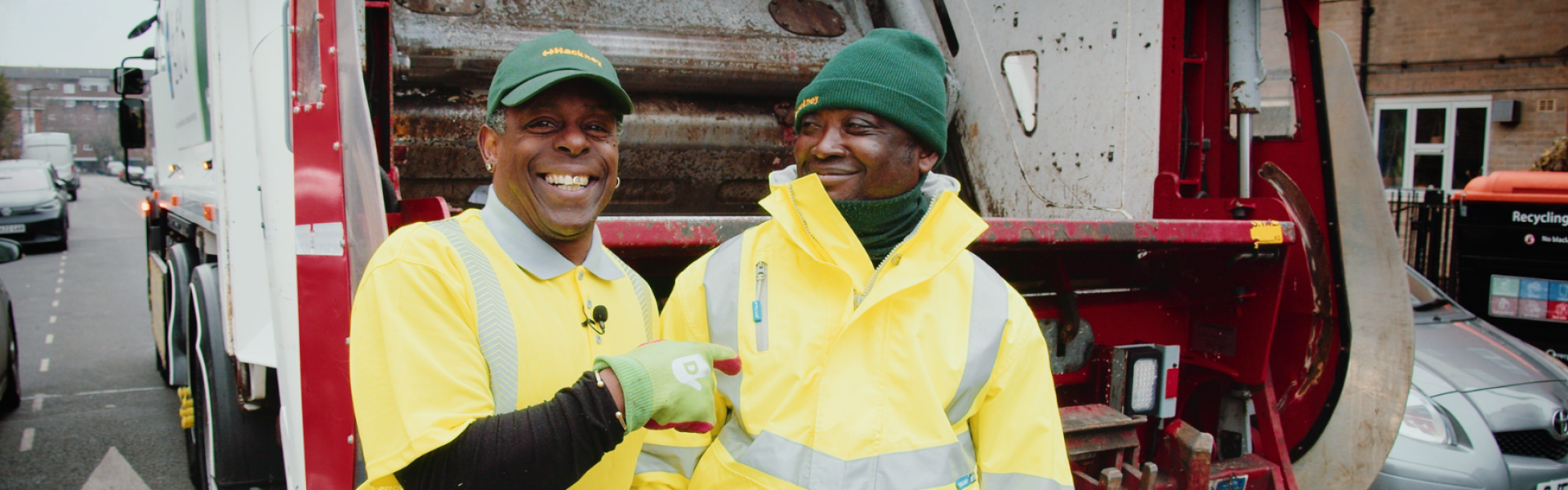Fred and Troy - food waste crew Hackney