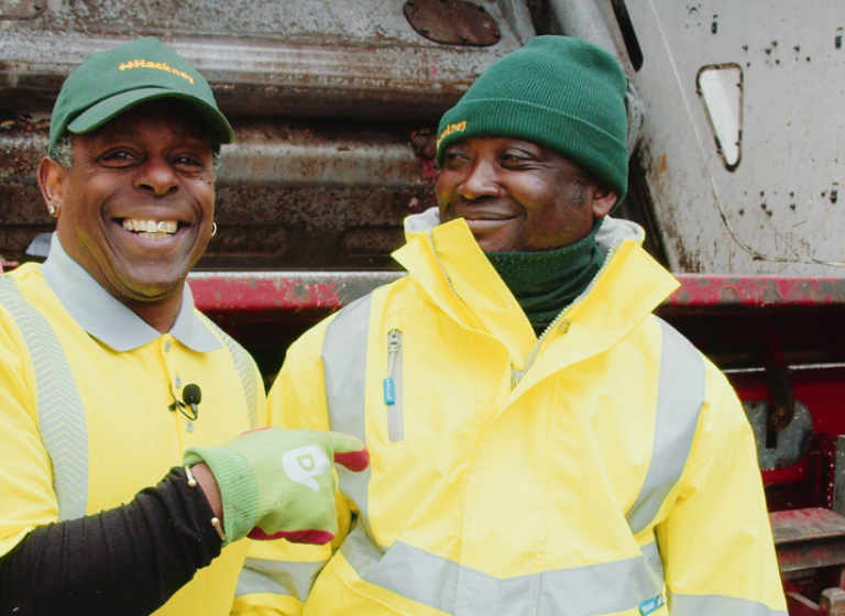Fred and Troy - food waste crew Hackney