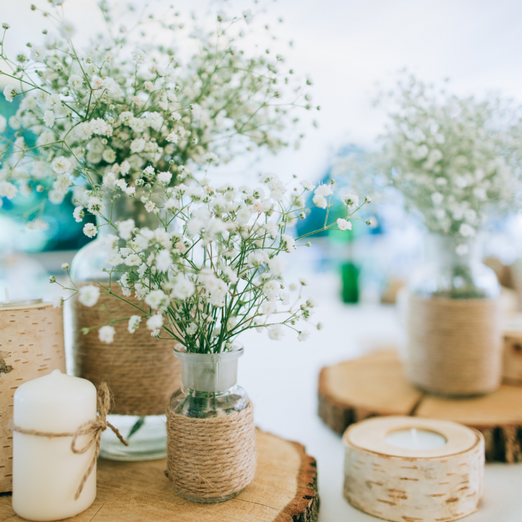 wedding decorations and flowers