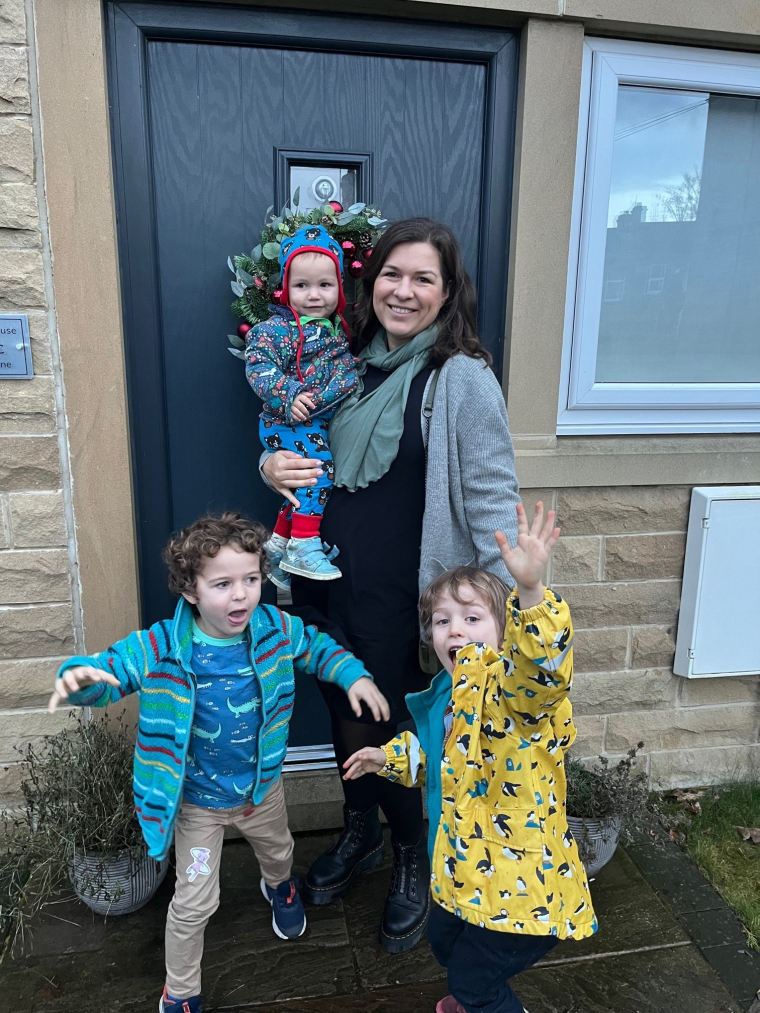 Agnieszka Kendrick with her three children