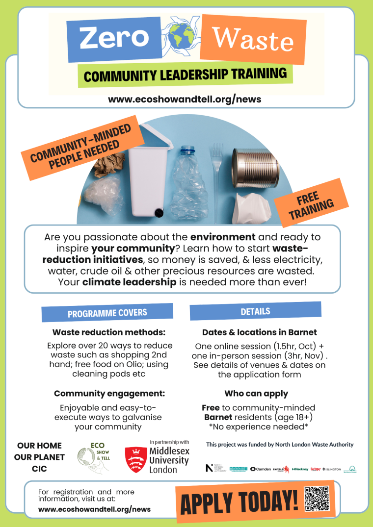Zero Waste leadership training poster