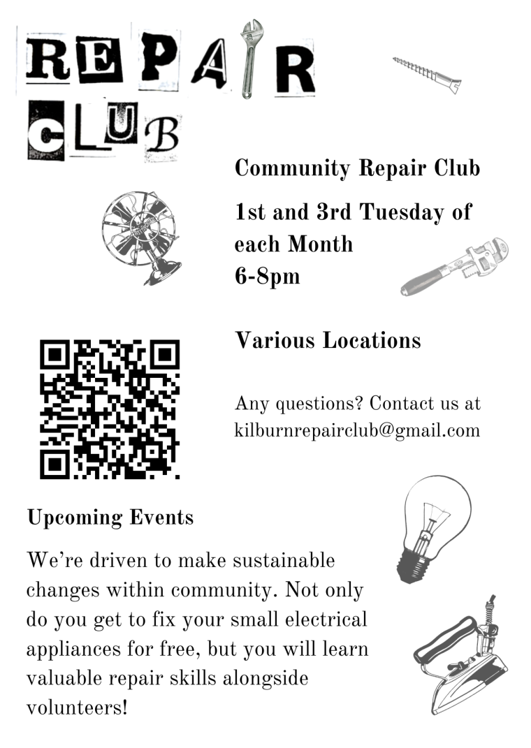 Kilburn Repair Club poster