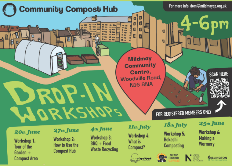 Octopus composting workshops poster