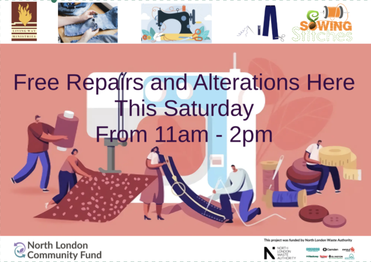Sowing Stitches promo flyer