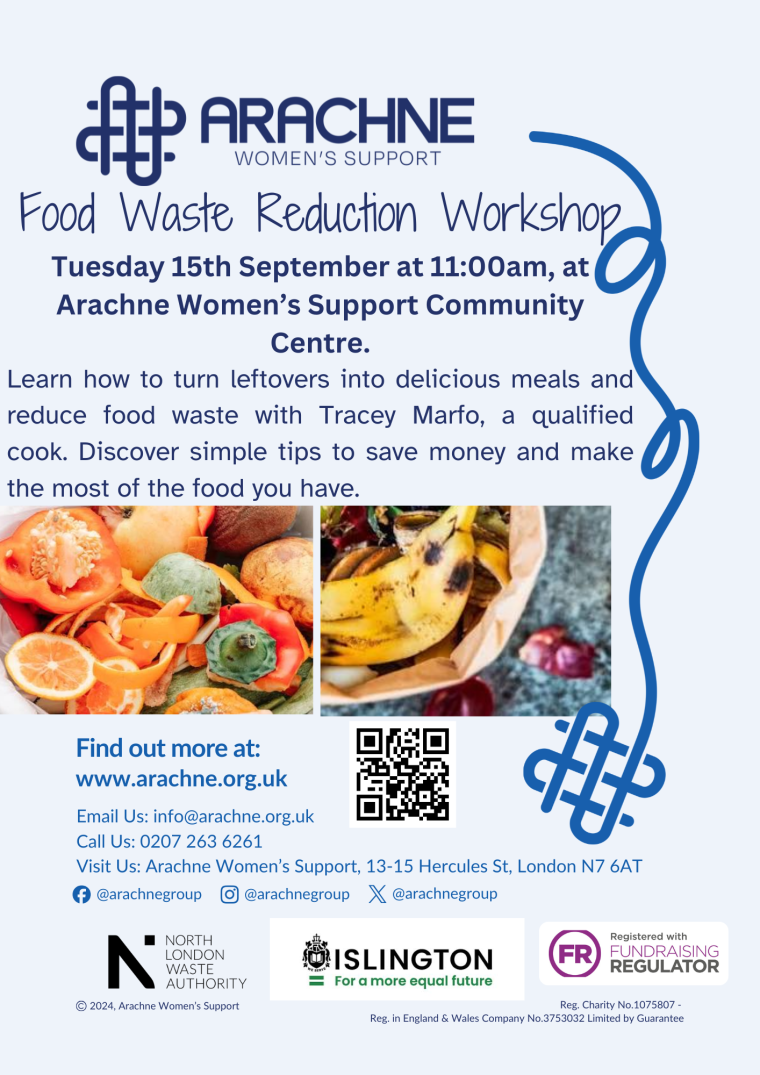 Arachne Food Waste Reduction Workshop Poster