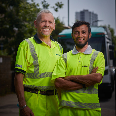 Hackney recycling collection crew