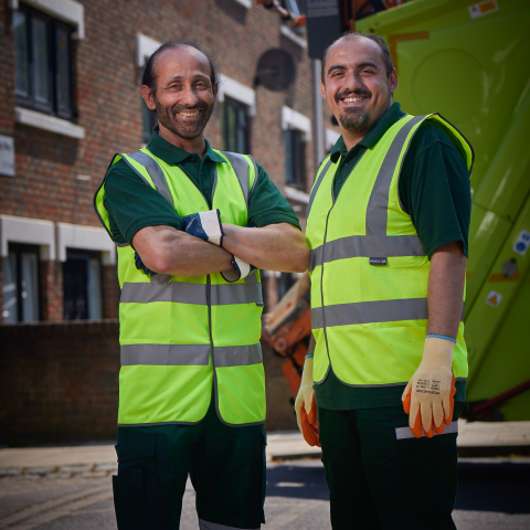 Islington recycling collection crew