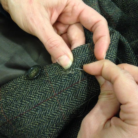 Close up of sewing