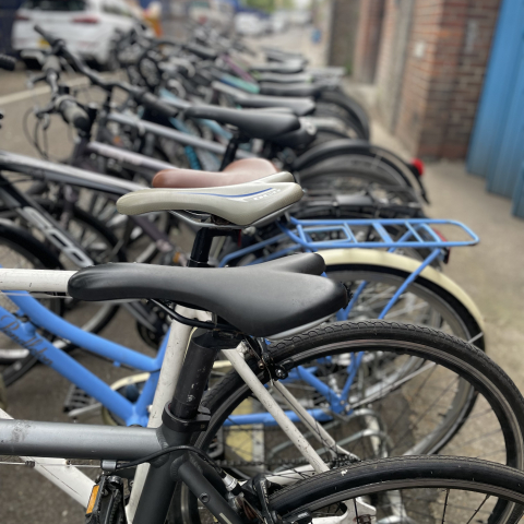 bikes lined up