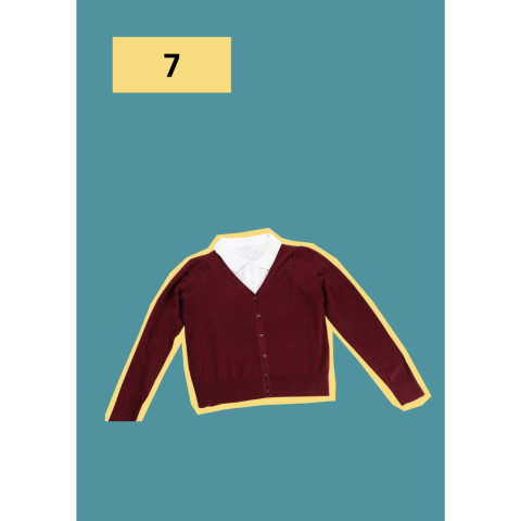 t-shirt and cardigan