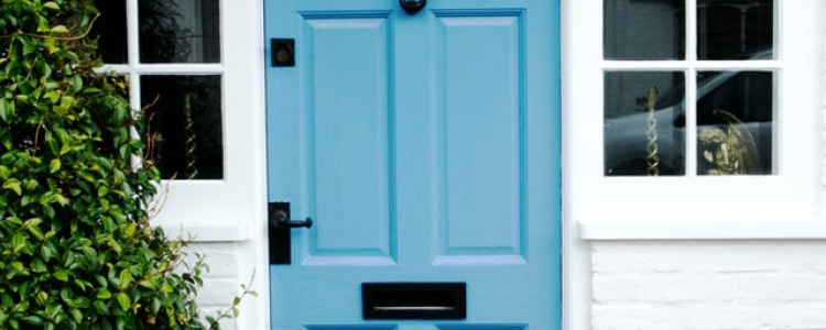 Blue door