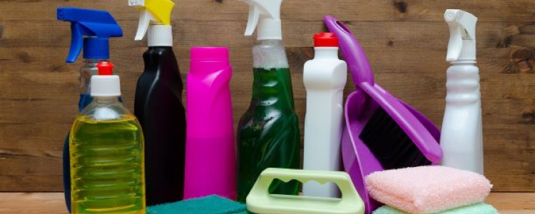 Cleaning product bottles