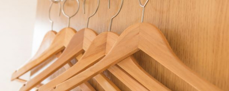 Wooden coat hangers