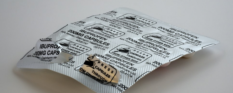 Ibuprofen blister packs