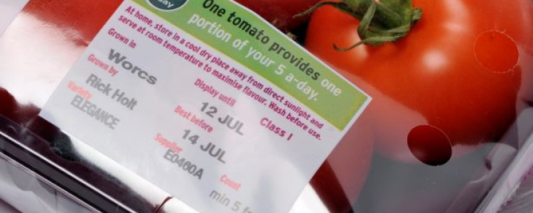 Best before date on packaging
