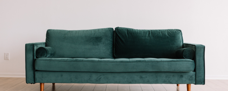 Green sofa