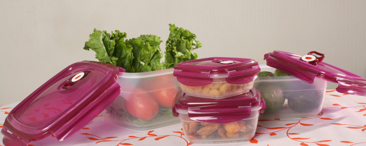 Hard plastic food containers