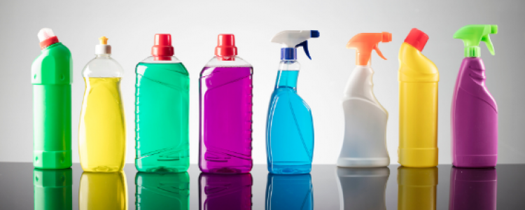 Cleaning product bottles
