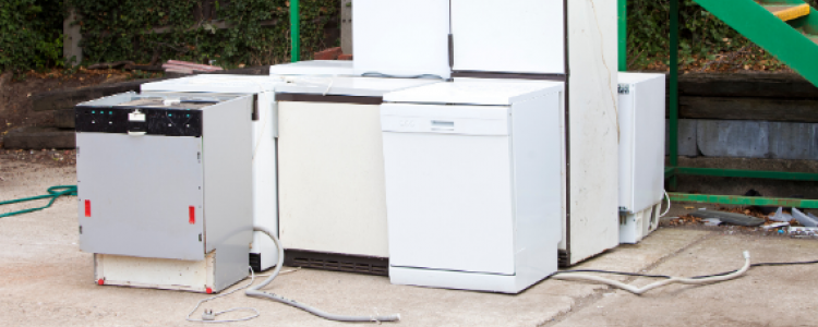 Old dishwashers for disposal