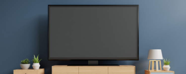 TV monitor in a cabinet