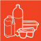 Mixed plastic packaging icon