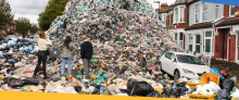 223 tonnes of waste in the street
