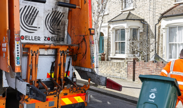 Recycling collection in north London