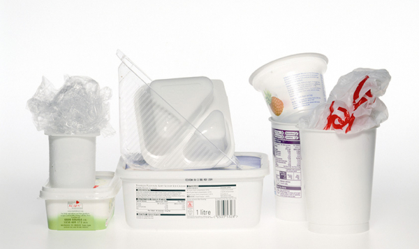 Assorted plastic packaging
